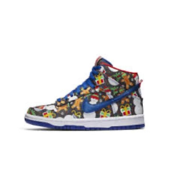 Nike SB Dunk High Concepts Ugly Christmas Sweater 2017 (GS) - Picture 2 of 3